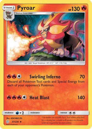 Pyroar 037/236 - SM Cosmic Eclipse Reverse Holofoil