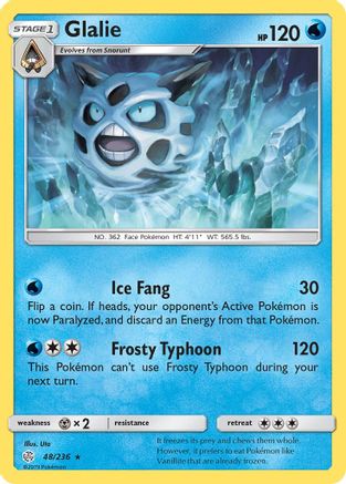 Glalie 048/236 - SM Cosmic Eclipse Reverse Holofoil