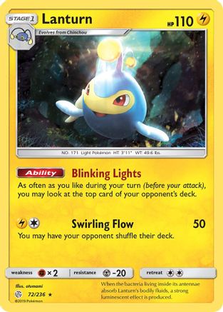 Lanturn 072/236 - SM Cosmic Eclipse Reverse Holofoil
