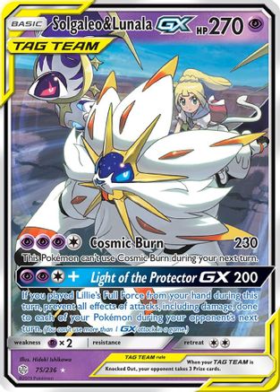 Solgaleo & Lunala GX 075/236 - SM Cosmic Eclipse Holofoil