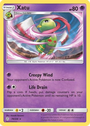 Xatu 079/236 - SM Cosmic Eclipse Reverse Holofoil