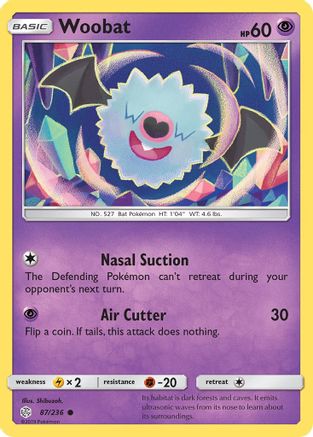 Woobat 087/236 - SM Cosmic Eclipse