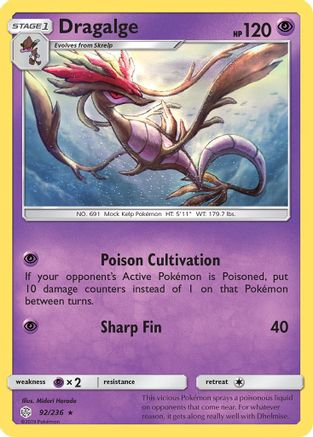 Dragalge 092/236 - SM Cosmic Eclipse Reverse Holofoil