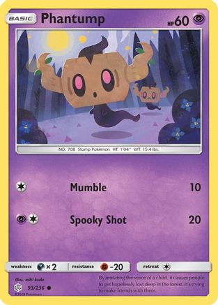 Phantump 093/236 - SM Cosmic Eclipse Reverse Holofoil
