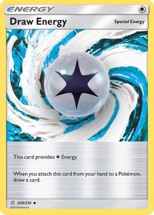 Draw Energy 209/236 - SM Cosmic Eclipse Reverse Holofoil