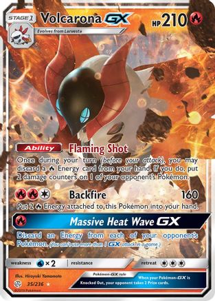 Volcarona GX 035/236 - SM Cosmic Eclipse Holofoil