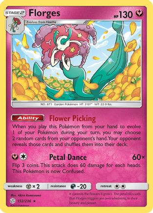 Florges 152/236 - SM Cosmic Eclipse Holofoil