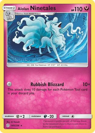 Alolan Ninetales 145/236 - SM Cosmic Eclipse Reverse Holofoil