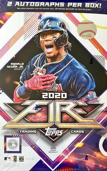 2020 Topps Fire Baseball Hobby Box
