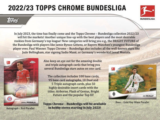 2022/23 Topps Bundesliga Chrome Soccer Hobby Box
