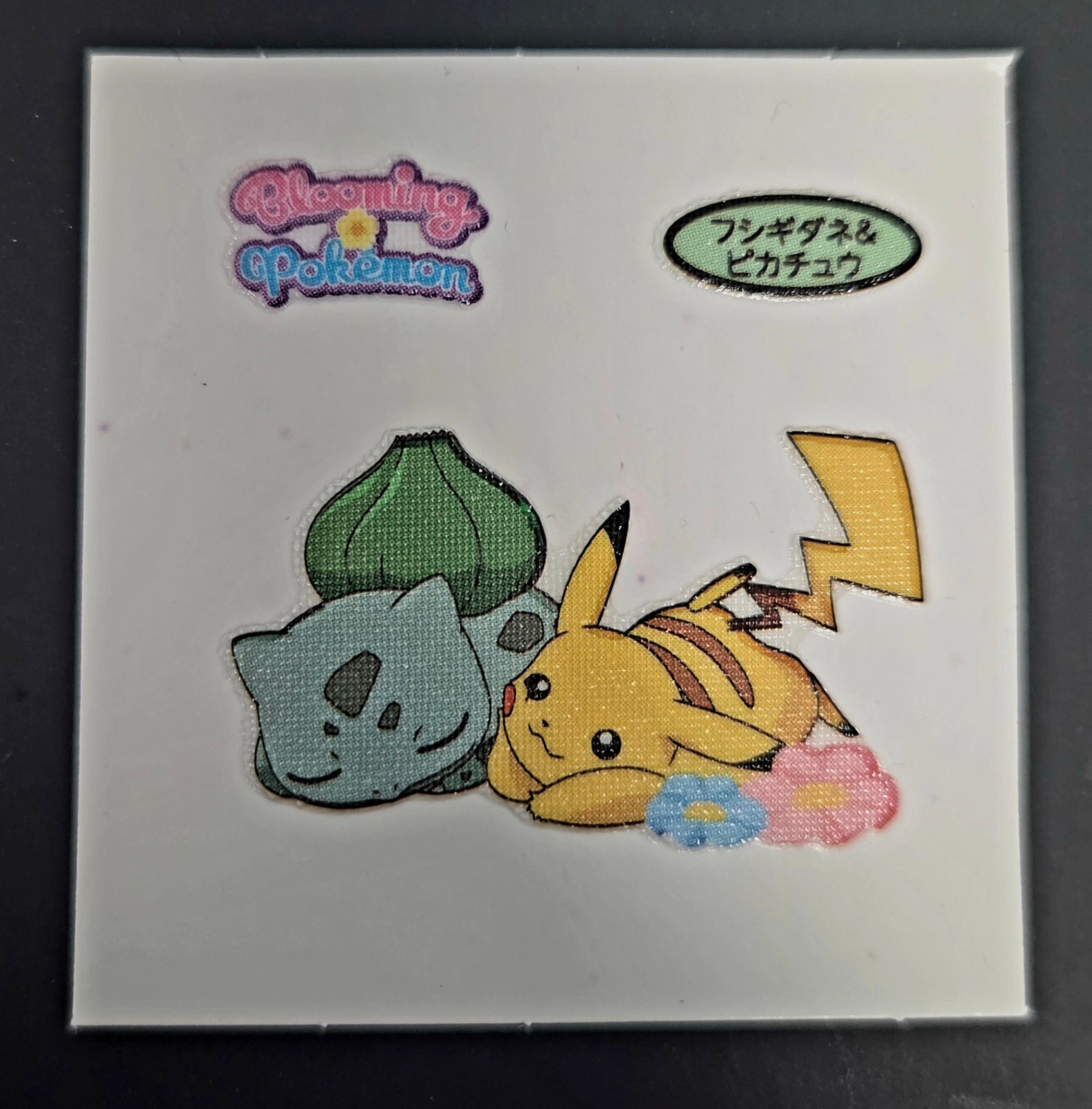 Pokemon Bread Seal Deco Character Sticker - Pikachu & Bulbasaur