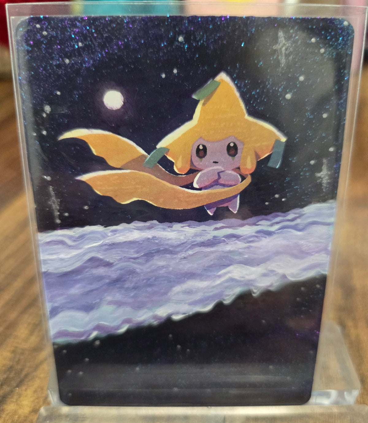 Custom Painted Jirachi Pokemon Card