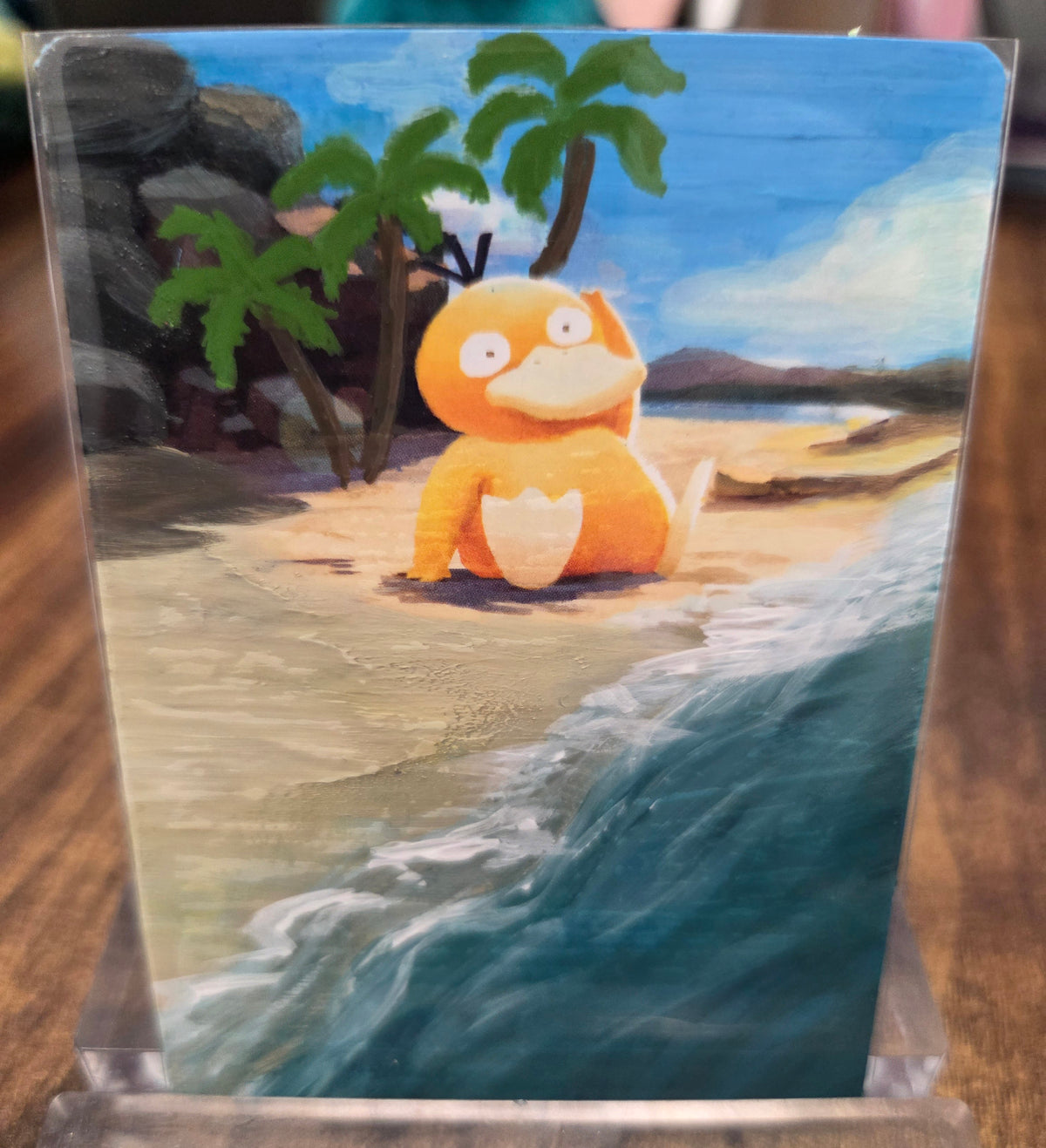 Custom Painted Psyduck Pokemon Card