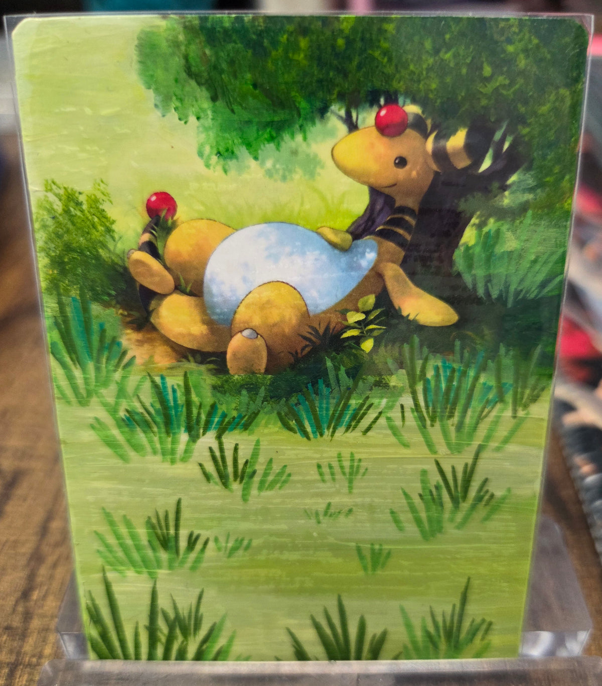 Custom Painted Pokemon Card - Ampharos