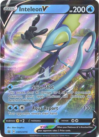 Inteleon V SWSH016/307 - SWSH Sword & Shield Promo Cards Holofoil
