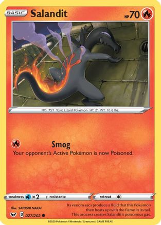 Salandit 027/202 - SWSH01 Sword & Shield Base Set