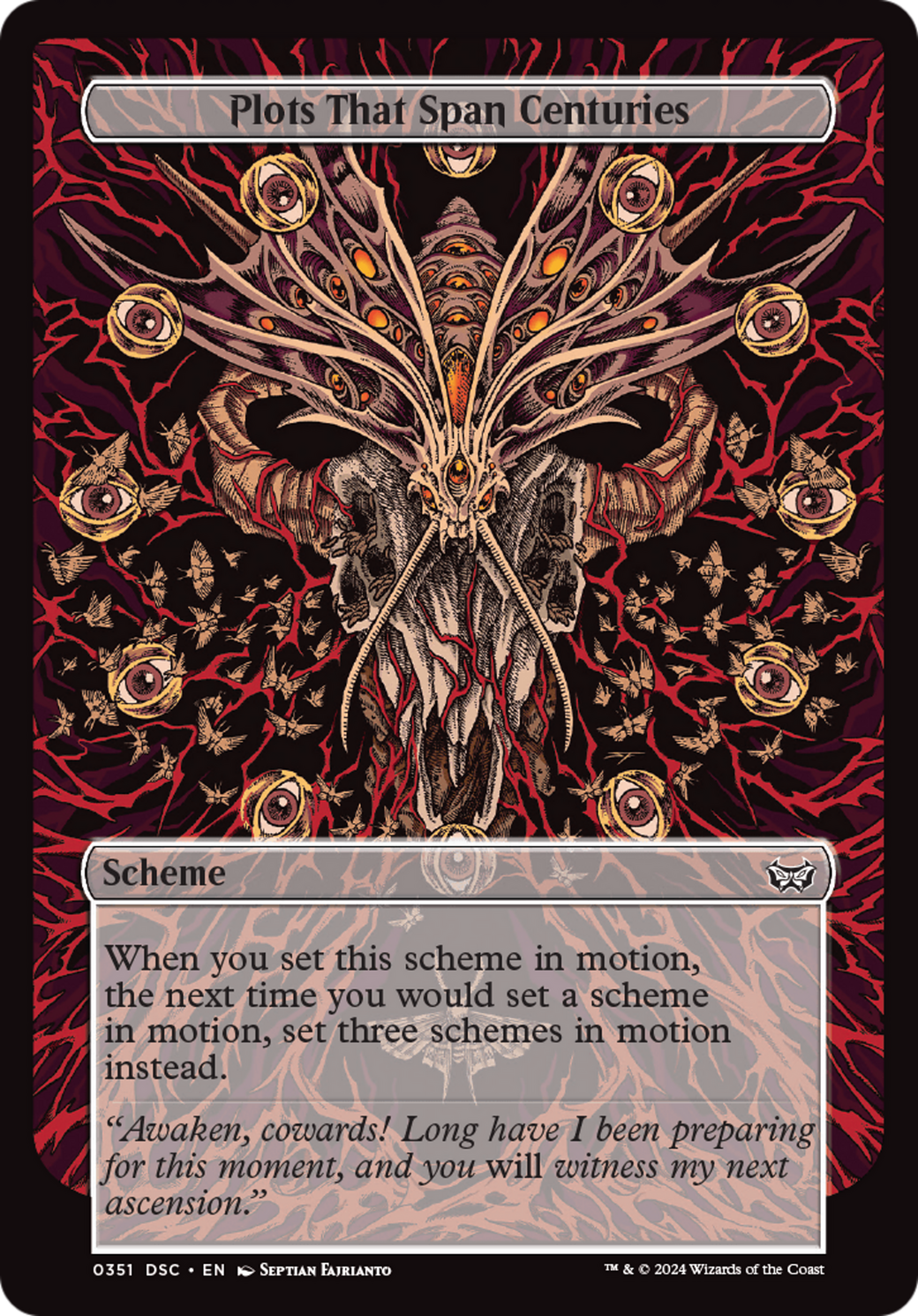 Plots That Span Centuries (A:DSC-351) - Duskmourn: House of Horror Commander