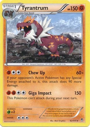 Tyrantrum (Cosmos Holo) 062/111 - Miscellaneous Cards & Products Holofoil