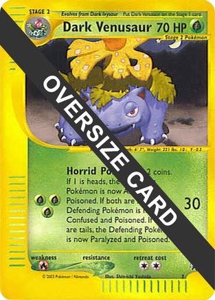 Dark Venusaur (Best of Game Promo) 007 - Jumbo Cards