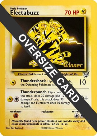 Electabuzz (Best of Game Promo) 001 - Jumbo Cards