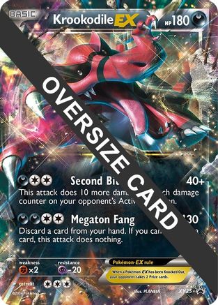 Krookodile EX XY25 - Jumbo Cards Holofoil