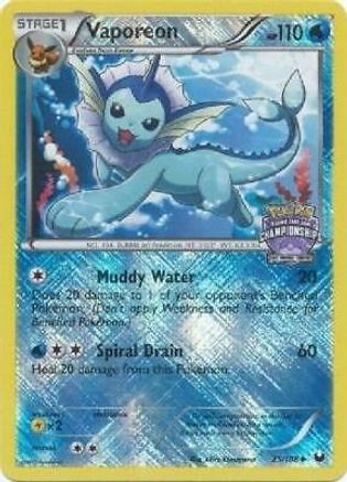 Vaporeon 025/108 - League & Championship Cards - Reverse Holofoil