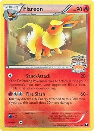 Flareon 012/108 - League & Championship Cards - Reverse Holofoil