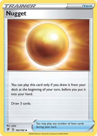 Nugget 162/192 - SWSH02 Rebel Clash Reverse Holofoil