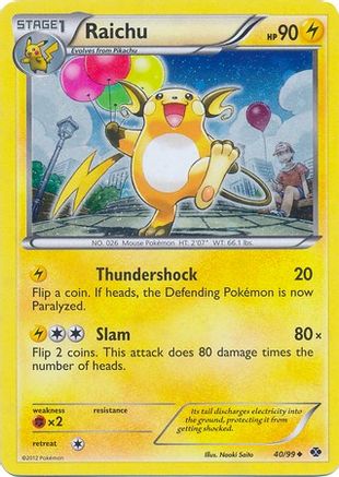 Raichu (Cosmos Holo) 040/99 - Blister Exclusives Holofoil
