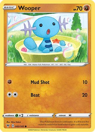 Wooper 083/185 - SWSH04 Vivid Voltage Reverse Holofoil