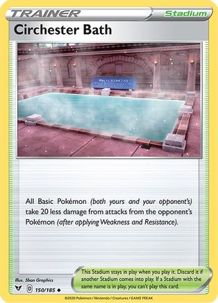 Circhester Bath 150/185 - SWSH04 Vivid Voltage Reverse Holofoil