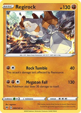 Regirock 089/185 - SWSH04 Vivid Voltage Holofoil
