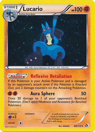 Lucario (Cosmos Holo) 080/113 - Miscellaneous Cards & Products Holofoil