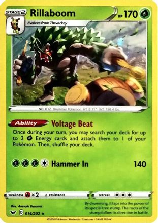 Rillaboom (Cosmos Holo) 014/202 - Miscellaneous Cards & Products Holofoil
