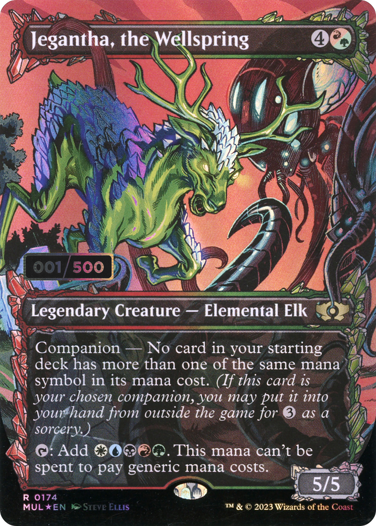 Jegantha, the Wellspring (MUL-174) - Multiverse Legends: (Showcase) (Borderless) Foil