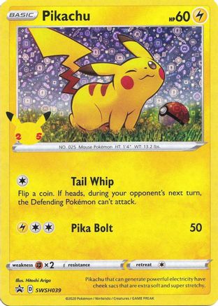 Pikachu (General Mills) SWSH039 - Miscellaneous Cards & Products Holofoil