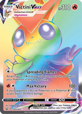 Victini VMAX (Secret) 165/163 - SWSH05 Battle Styles Holofoil