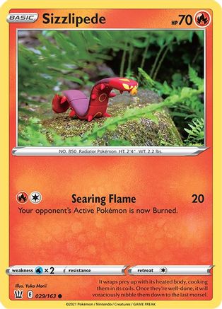 Sizzlipede 029/163 - SWSH05 Battle Styles