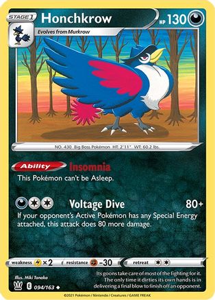 Honchkrow 094/163 - SWSH05 Battle Styles