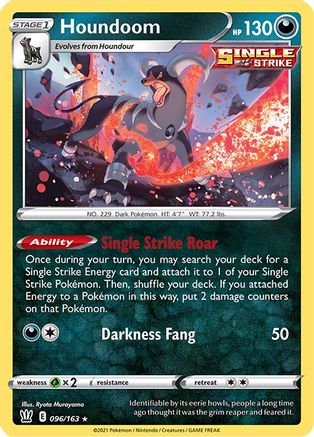 Houndoom 096/163 - SWSH05 Battle Styles Reverse Holofoil
