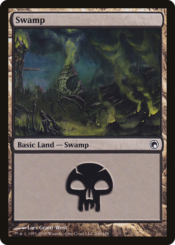 Swamp (SOM-240) - Scars of Mirrodin Foil