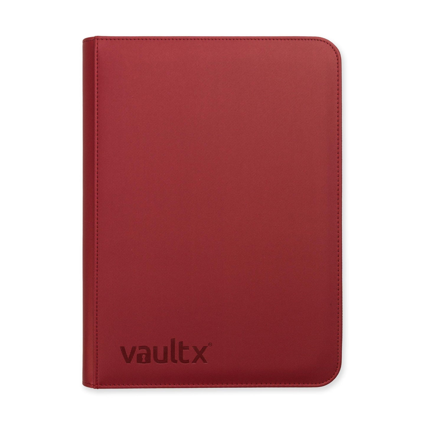 Vault X 9-Pocket Zippered Binder - Metallic Red
