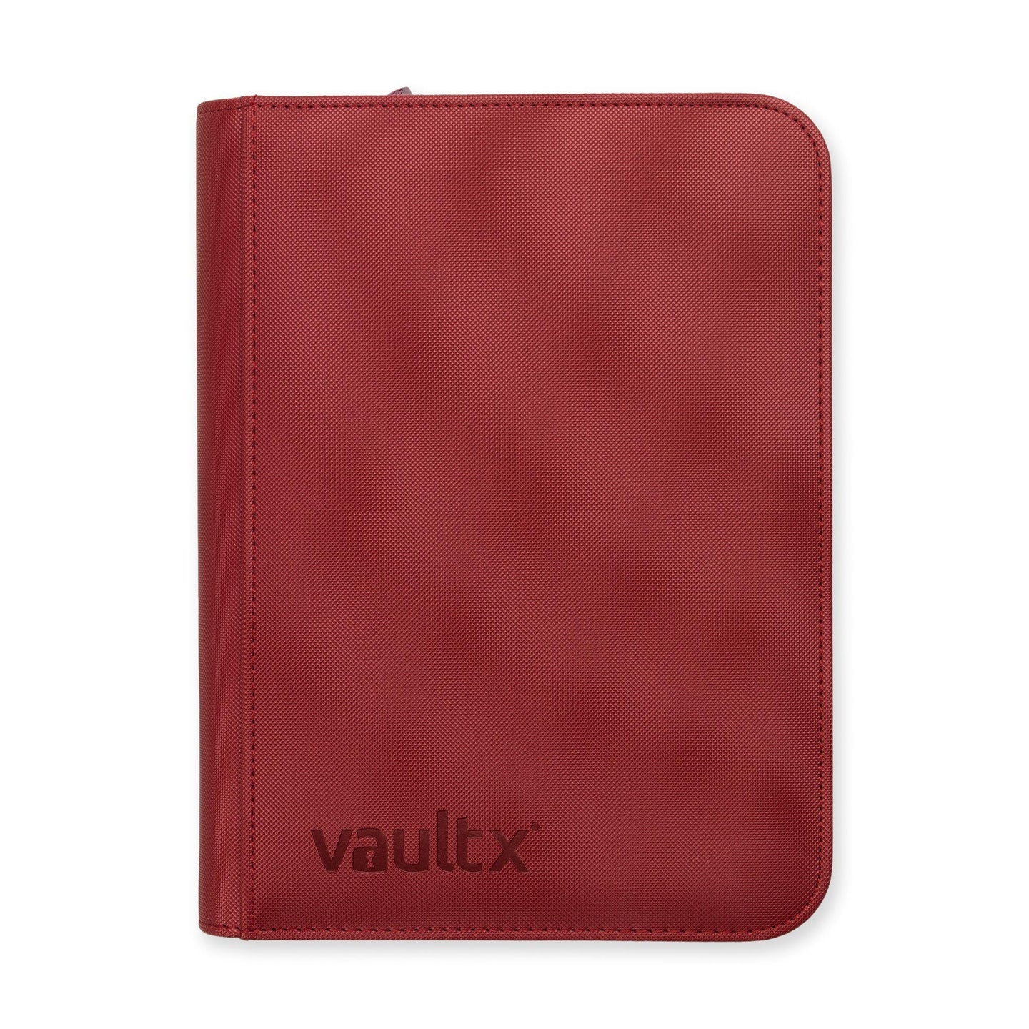 Vault X 4-Pocket Zippered Binder - Metallic Red
