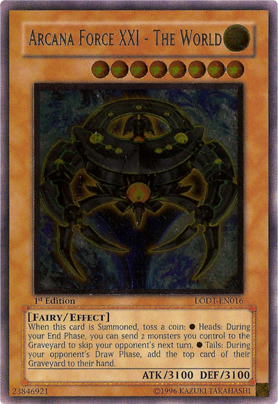 Arcana Force XXI - The World (UTR) (LODT-EN016) - Light of Destruction 1st Edition
