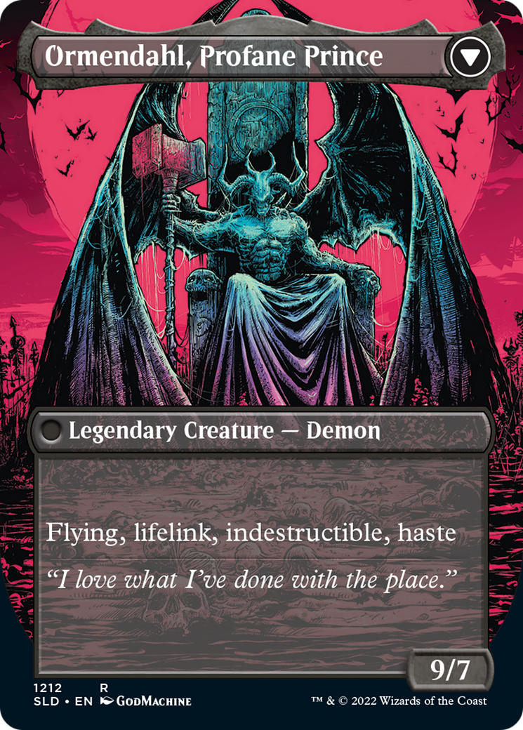 Westvale Abbey // Ormendahl, Profane Prince (SLD-1212) - Secret Lair Drop (Borderless)