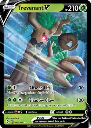 Pokemon: Trevenant V Evolving Skies 013/230 - Near Mint