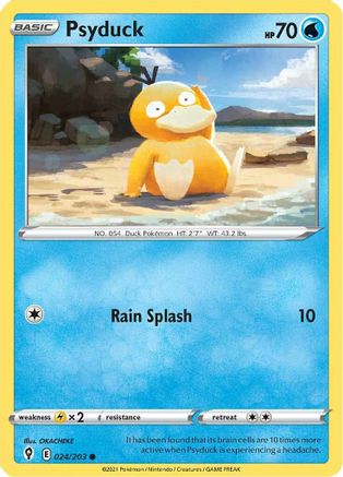 Psyduck 024/203 - SWSH07 Evolving Skies
