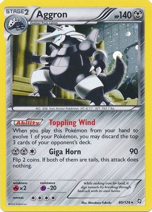Aggron (Cosmos Holo) 080/124 - Blister Exclusives Holofoil