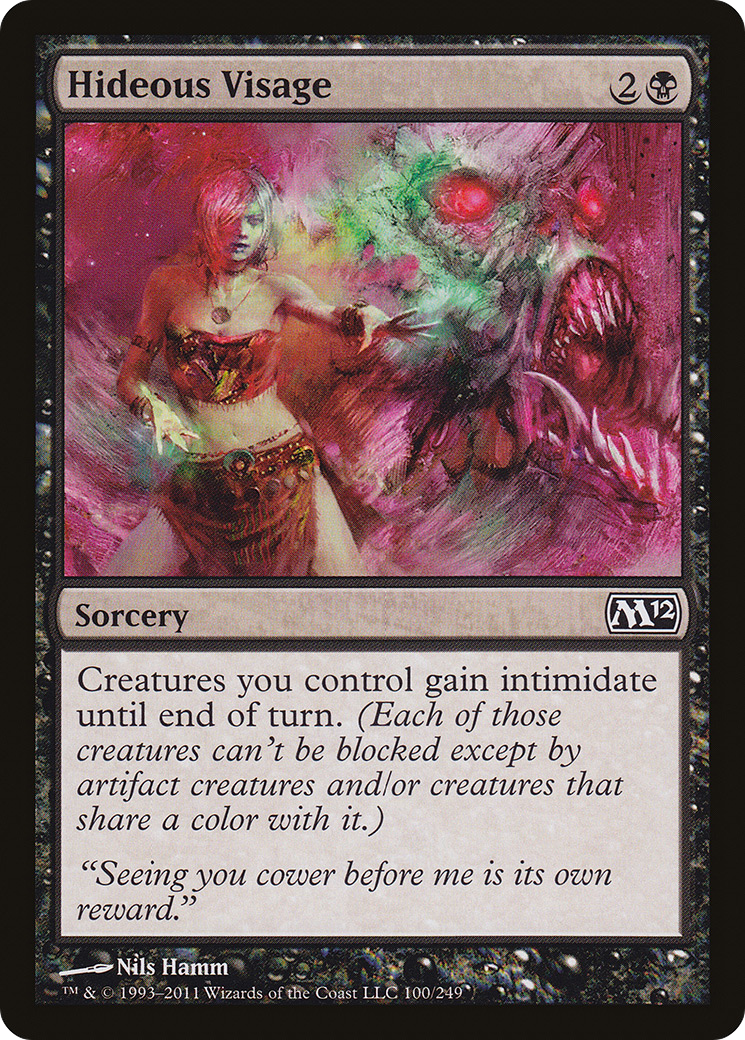 Hideous Visage (M12-100) - Magic 2012