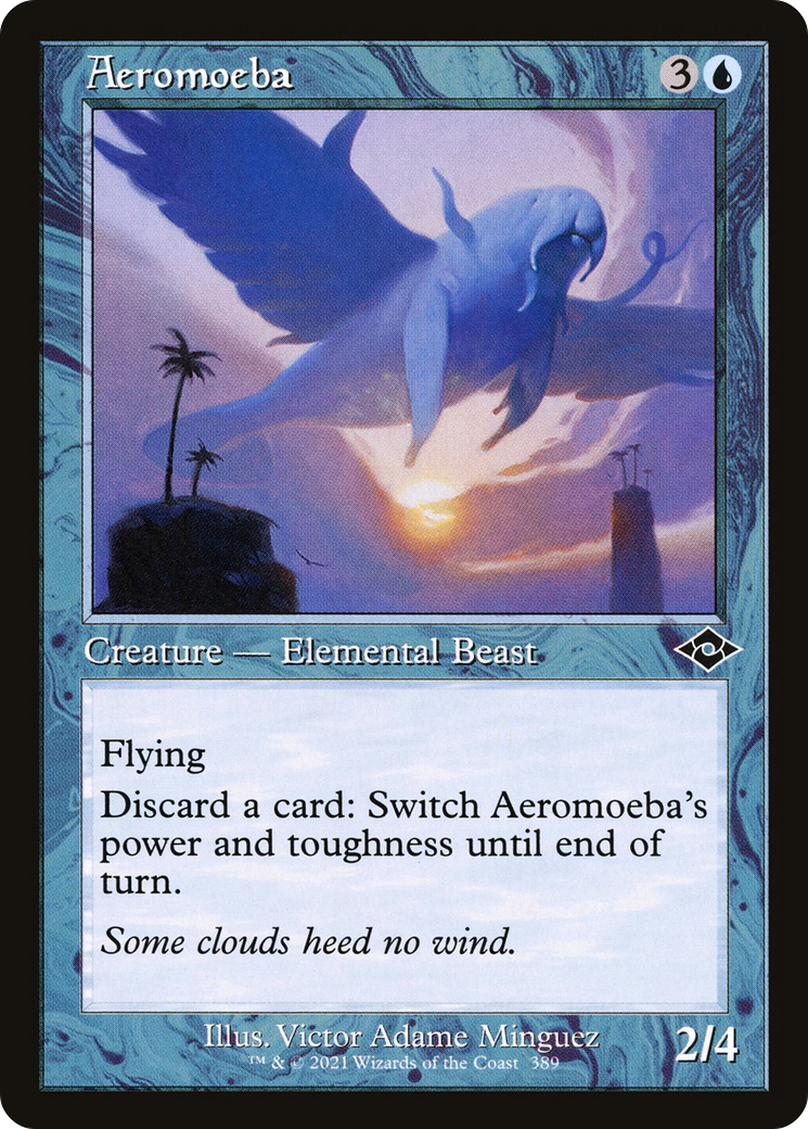 Aeromoeba (Retro Frame) (MH2-389) - Modern Horizons 2 Etched Foil